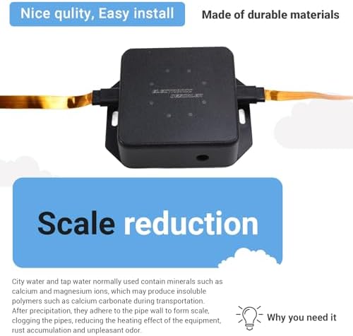 Electronic Water Descaler System Reduces Limescale Rust and Minerals No Chemicals Easy Installation 10w US Plug - Image 6