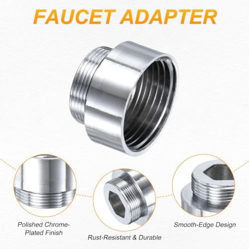 M METERXITY 1-Pack Faucet Adapter, G3/4 Female to M22 Male, for Kitchen - Image 2