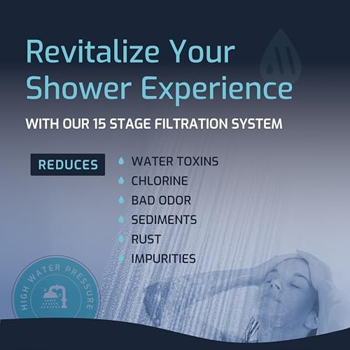 Mist - 15 Stage Filtered Shower Head Replacement Cartridge, Universally Compatible With Any Similar Design, Shower Water Softener with High Output, Long Lasting-Shower Filter For Hard Water (1 pack) - Image 4