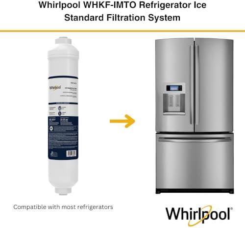 Whirlpool Inline Water Filter WHKF-IMTO, 1/4" Quick Connect Fits Refrigerator, Ice Maker, NSF/ANSI 42 Certified Reduces Chlorine Taste & Odor for Drinking Water and Filtered Ice, 6 Month Filter Life - Image 4
