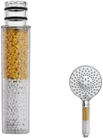 SR SUN RISE Shower Filter for Handheld Shower Head, NSF Certified 1 Pack Replacement Filters for Hard Water Remove Chlorine and Harmful Substances Only Fits SR SUN RISE Shower Head by SRSUNRISE