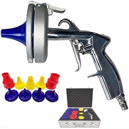 Portable Industrial Pneumatic Hydraulic Pipe Cleaning Gun Kit, Equipped with Storage Case for Pipe Maintenance and Repair by Unknown