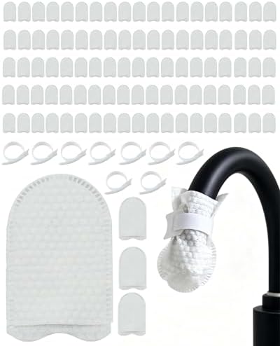 100 Packs Faucet Filter Cotton Pouch Kit,Universal Replaceable by Unknown