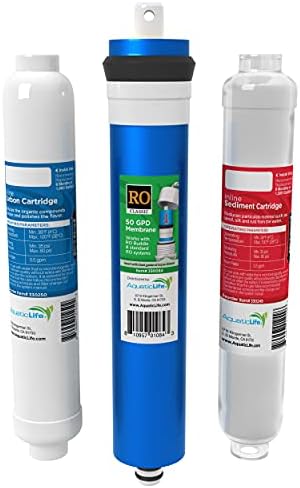 AquaticLife RO Buddie Inline Filter Kit, 50 GPD, 3-Piece by AQUATICLIFE