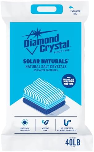 Diamond Crystal 6 Pack Solar Naturals Water Softener Pure Salt, 40 lbs - Image 2