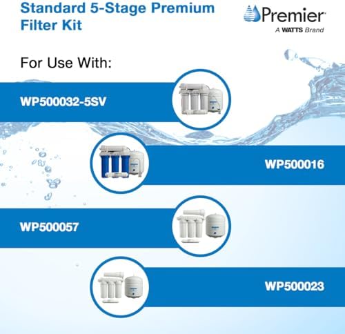 Watts Premier Bi-Annual 5 and 6-Stage RO Carbon Block Filter Kit 2 Filters - Image 3