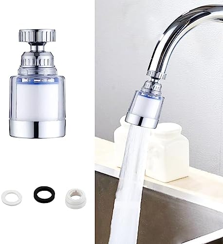 360-Degree Rotating Faucet Filter - Sink Water Purifier for Kitchen and Bathroom, Removes Heavy Metals and Hard Water by Alovexiong