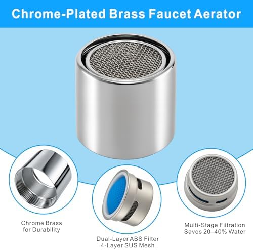 9 Pack Kitchen Faucet Aerator, 55/64 Inch Female Thread Sink Aerator - Image 5