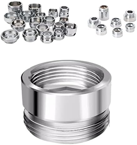 Faucet Adapter, Sink Hose Attachment for Faucet ，Extension Faucet Suitable for Connecting Sink Kitchen Bathroom Garden Faucet (female 13/16"-27T transform male 55/64"-27T) by DMBZG
