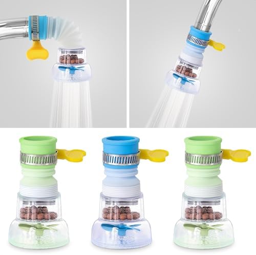 3 Pcs Faucet Filter, 360 Rotating Water Faucet Extenders for Sink by VIKROM