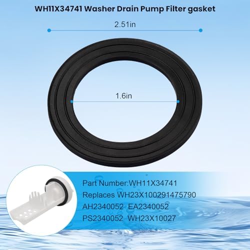 WH11X34741 Washer Drain Pump Filter gasket - Image 7