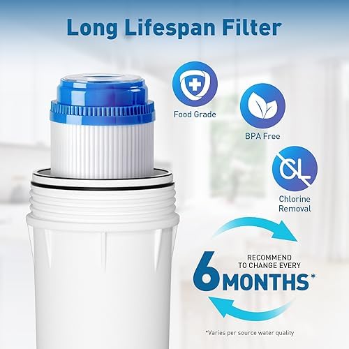 PureDrop PDR-FG15 2.5"x10" GAC Granular Activated Carbon Water Filter Cartridge Replacement for Reverse Osmosis Water Filter System - Image 4
