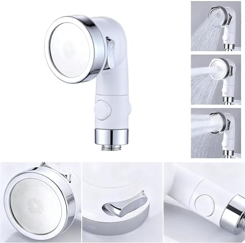 White Sink Faucet Sprayer Attachment - Salon Shampoo Bowl Spray Head, Pedicure Chair Shower Head With Stop Water-saving Function, Adjustable Handheld Sprayer for Salon & Spa Chairs - Image 2