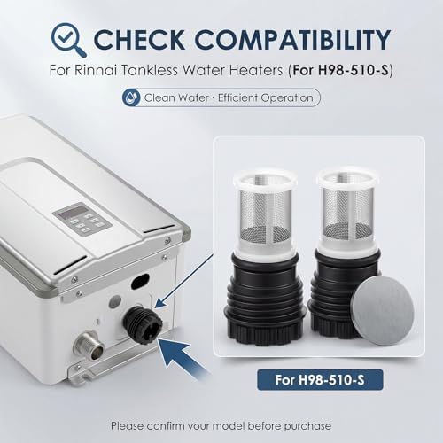 3-in-1 Filter Removal Tool & 2 Inlet Filters Kit for Tankless Water Heaters, Compatible with Impact Drivers, Wrenches or Hand Grip, Water Heater Maintenance Kit for Easier Filter Cleaning - Image 7