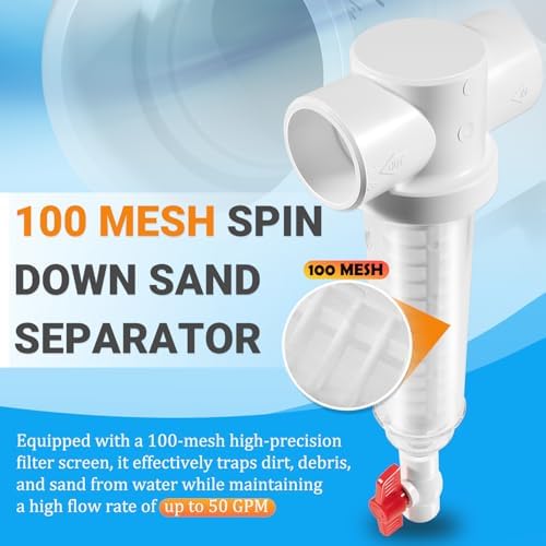 100 Mesh Spin Down Sand Separator/Sediment Water Filter System - Image 2