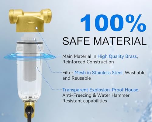 Spin Down Sediment Filter 40/100/200 Micron, Reusable Water Filter System - Image 3
