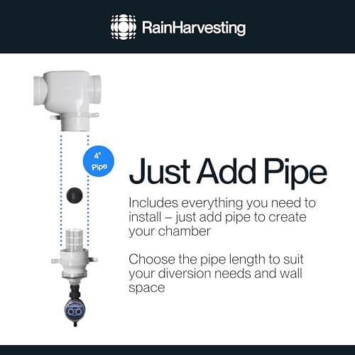 Rain Harvesting First Flush Rainwater Diverter Kit, 4" - Image 3