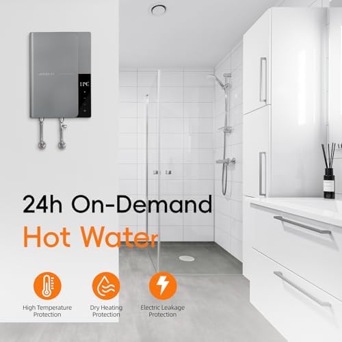 13kW Tankless Water Heater Electric 240V, Instant Hot Water Bathroom - Image 4