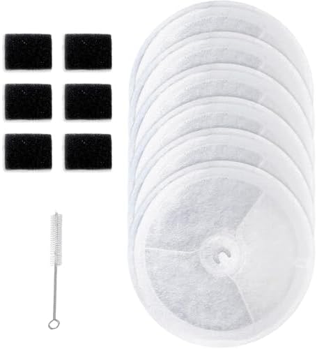 Upgraded Filter Unit 3.0 Pet Cat Water Fountain Filters Fit For E versweet Solo 2/Solo SE, E versweet 3 Pro/2S/3, Including Replacement Filters (6 pcs) and Replaced Foam Pump Filter(6 pcs) by Unknown