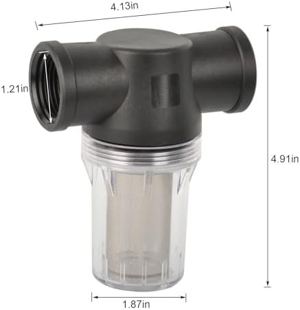 Water Pump Strainer Filter 1 Inch Female NPT Strainer with 40 Mesh Screen - Image 2