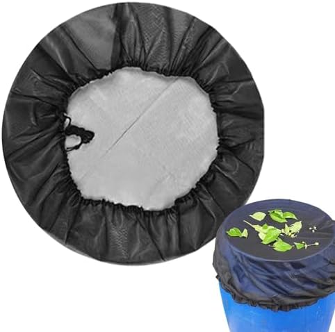 Rain Barrel Screen with Drawstring Reusable Bucket Netting by Unknown