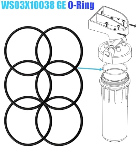 WS03X10038 GE O-Ring Compatible with KWGE25RG GXWH01C, CXWH08C, GXWH04F, GXWH20F, GXWH20S, GXRM10 & GX1S01R 2.5 Inch Water Filter Housing Gasket(6/Pack) - Image 5