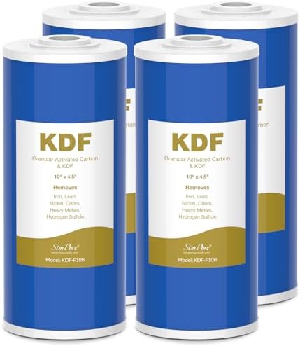 SimPure 10" x 4.5" Whole House GAC Carbon and KDF Water Filter Cartridge by SimPure_Water