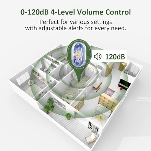 5 Pack Water Leak Detectors for Home, 100dB Water Flood Sensor Alarm Clear - Image 4