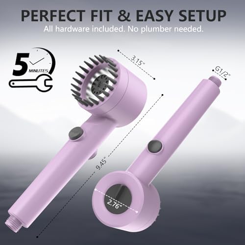 Filtered Shower Head with Handheld,High Pressure Shower Heads Filter - Image 6