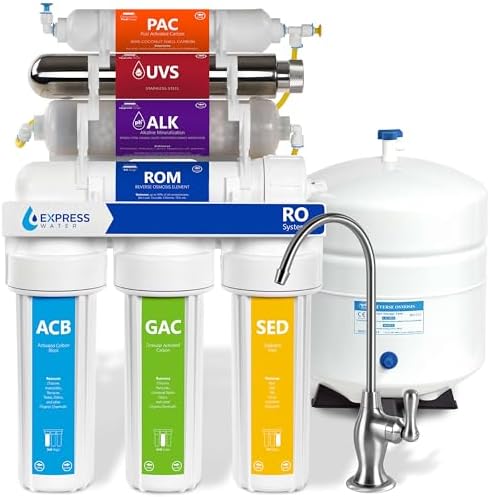Express Water ROALKUV10D, 11-Stage RO Water Filter System, Alkaline & UV by ExpressWater