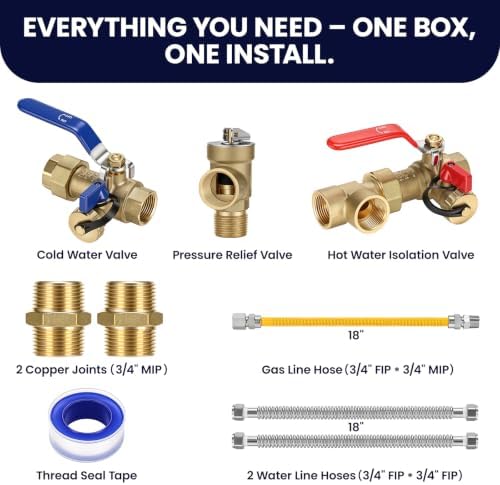 3/4 Inch Tankless Water Heater Valve Kit - Image 2