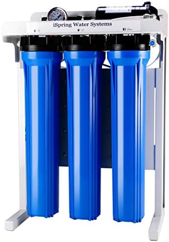 iSpring RCB3P Tankless Reverse Osmosis Filtration System, 300 GPD Under Sink RO System, Reduces TDS, 1.5:1 Pure to Drain, Booster Pump & Pressure Gauge for Residential & Light Commercial Use by iSpring