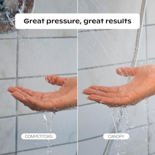 Canopy Mini Filtered Shower Head - Compact Filter for Hard Water - Black - Image 7