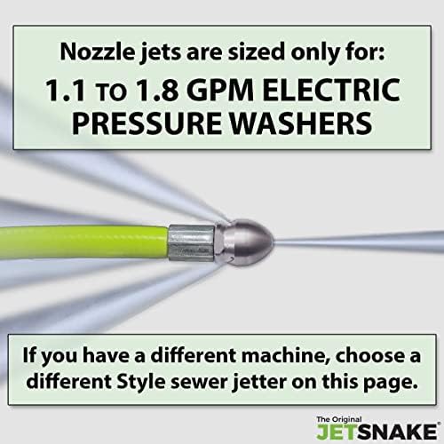 100 FT Sewer Jetter for Electric Pressure Washers - Flexible Steel Braid - Image 4