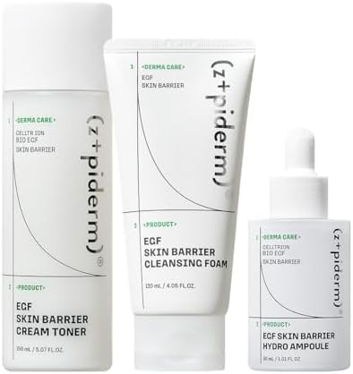 Zipiderm EGF Skin Barrier Cleansing & Hydration Routine by Zipiderm