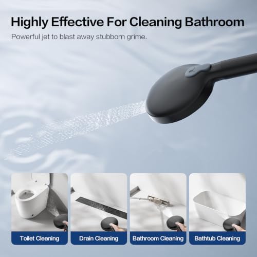 Filtered Shower Head with Handheld, High Pressure 9-mode Handheld Shower Head Water, Detachable Showerhead with Stainless Hose(AM-US-N9HS701MB-NA) - Image 6