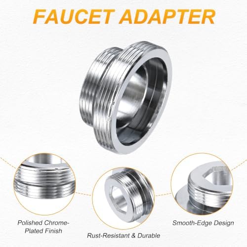 M METERXITY 1-Pack Faucet Adapter, M30 Male to M22 Male, for Kitchen - Image 2