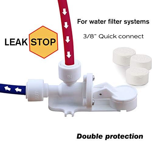 Frizzlife LSV02 Leak Stop Valve for PD600 Undersink Reverse Osmosis - 3/8' Quick Connect Leak Detector, Automatic Water Shut Off Protection (Pack of 4) - Image 2