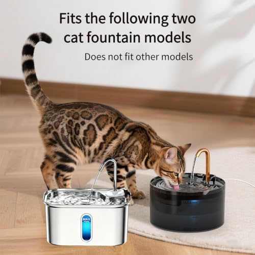 MISFANS Cat Fountain Filter Replacement, 12 Pack Filters and 12 Pack Sponges, for Item Model Number:S003,S005,Not Include Cat Fountain,Similar Filter Elements are Interchangeable - Image 2