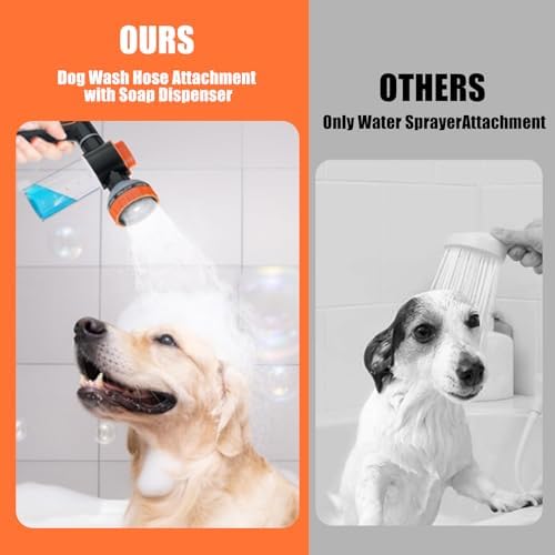 Dog Washing Hose Attachment, Dog Shower Attachment Hose Nozzle Foam Sprayer - Image 5