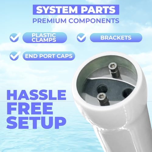 Ozmosis RO Pressure Vessel Membrane 4040 4" x 40" Fiberglass Housing - 3/4" x 1/2" Ports Industrial Grade, 300 PSI, Rust-Resistant, Complete Kit with Plastic Clamps and Brackets - Image 4