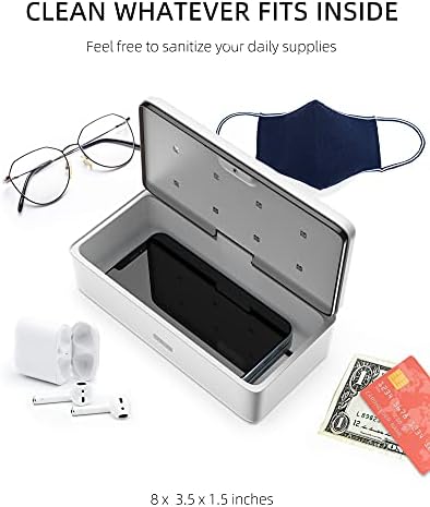 UV Light Sanitizer Box, UVC Phone Sanitizer Box for Smartphone,Jewellery and Household Items - Image 4