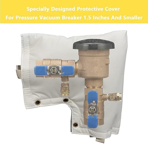 HUIOP Backflow Preventer Cover,Backflow Preventers Protection, 12" W x 13" H Backflow Winter Cover, Insulated Cover Pouch for Irrigation Backflow Valve, Sprinkler Valves in Snow or Sun Exposure - Image 7