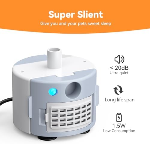 Cat Water Fountain Pump | Ultra-Quiet & Long-Lasting Replacement Pump for Feelneedy FN-W22 - Image 3