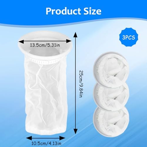 IBC Tote Filter 3PCS, Washable Nylon Rain Barrel Screen Filter, IBC Lid Filter Fine Mesh Rain Barrel Filter Reusable Replacement Rain Water Filter Rain Barrel Filter Rain Water Filter Rain Barrel Acc - Image 2
