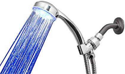 3-Color Temperature Sensitive Gradient LED Shower Head Showerheads Light Water Stream Color Changing Shower Head For Kitchen and Bathroom Baby Safty - Image 2