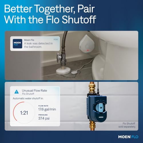 Moen Flo Detector, WiFi Enabled Water & Moisture Sensors, 3 pcs, 920-005 - Image 3