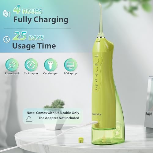 TOVENDOR Electric Water Dental Flosser Teeth Pick, Cordless Oral Irrigator - Image 3