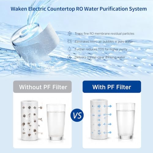 Waken Electric Countertop RO Water Filter, Low TDS, PF, Glacier White - Image 3