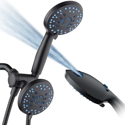 AquaCare 48-mode High Pressure 3-way Shower Head Combo w/ 2-mode Power Wash by HotelSpa